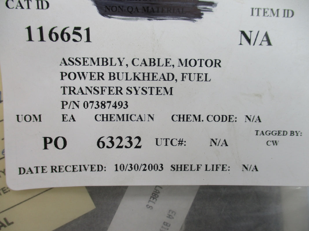 CABLE 07387493 NSMP