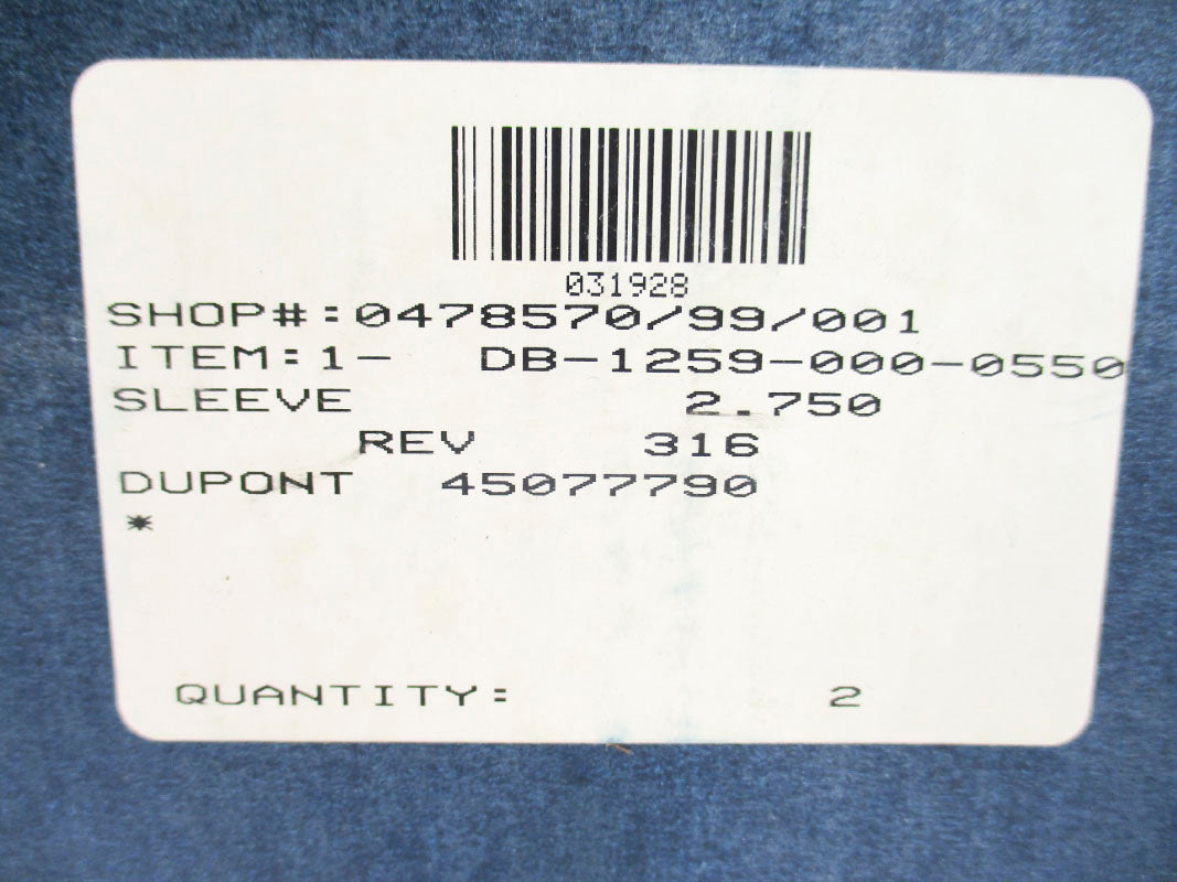 JOHN CRANE DB-1259-000-0550 (PKG OF 2) NSMP