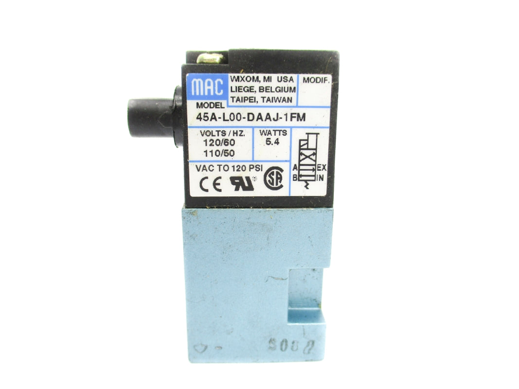 MAC 45A-L00-DAAJ-1FM 120PSI 110/120V UNMP
