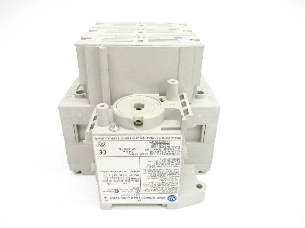 ALLEN BRADLEY 194R-J30-1753 SER. A 1000VAC 30A UNMP