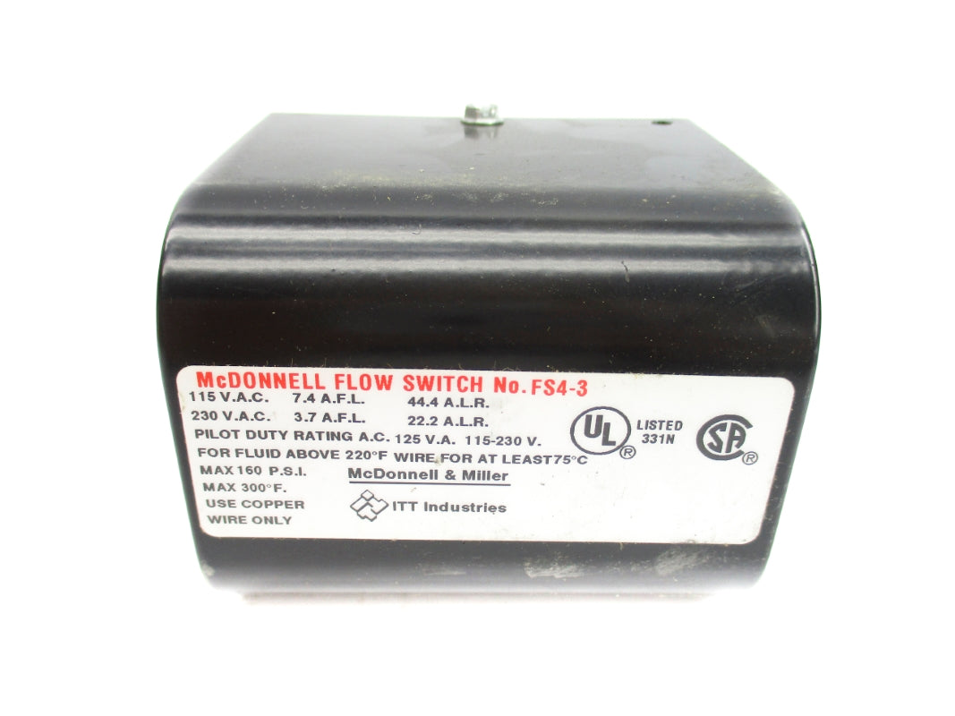MCDONNELL & MILLER FS4-3 120/240VAC 7.4/3.7A 160PSI NSNP