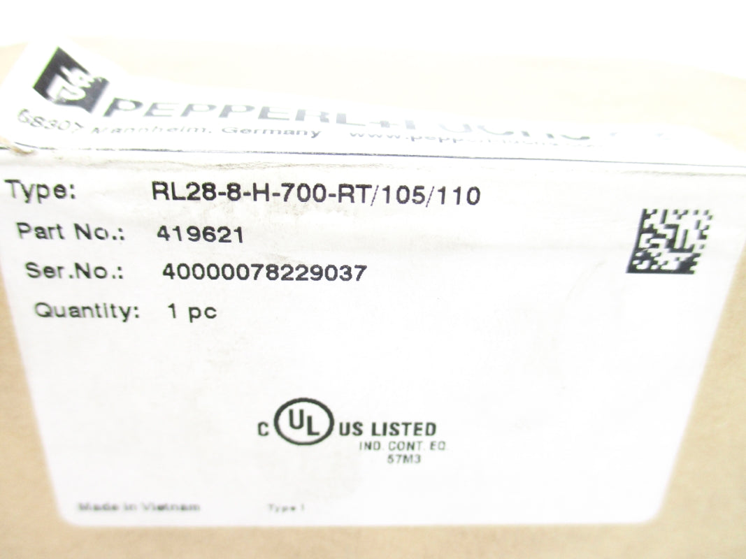 PEPPERL+FUCHS RL28-8-H-700-RT/105/110 419621 10-30VDC NSMP
