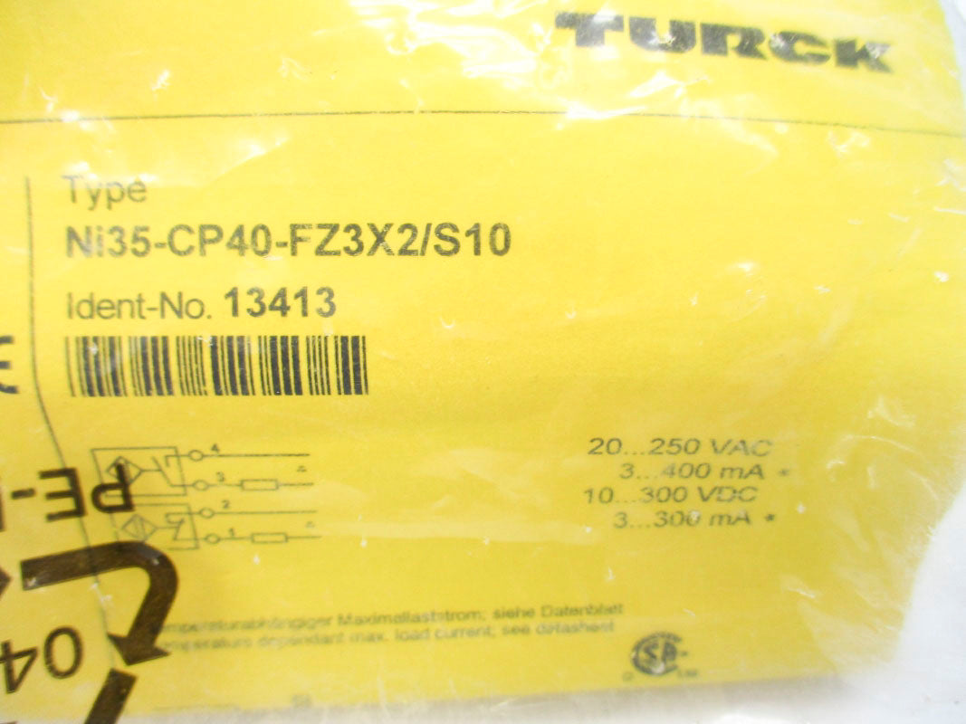 TURCK NI35-CP40-FZ3X2/S10 13413 20-250VAC NSMP