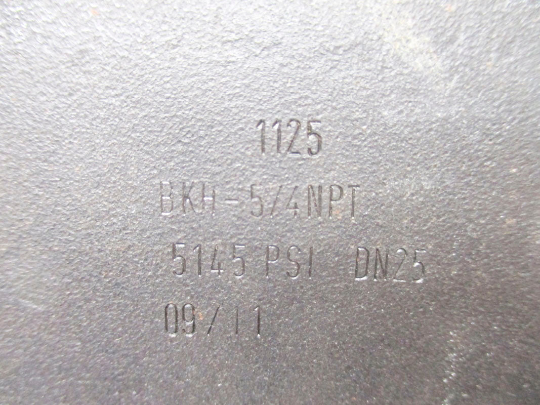 VALVE BKH-5/4NPT 5145PSI NSNP