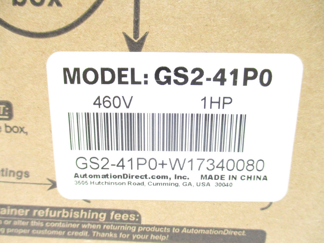AUTOMATION DIRECT GS2-41P0 460V 4.2A NSMP