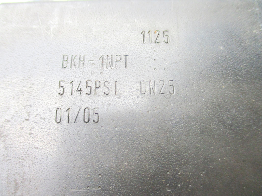 VALVE BKH-1NPT 5145PSI NSNP