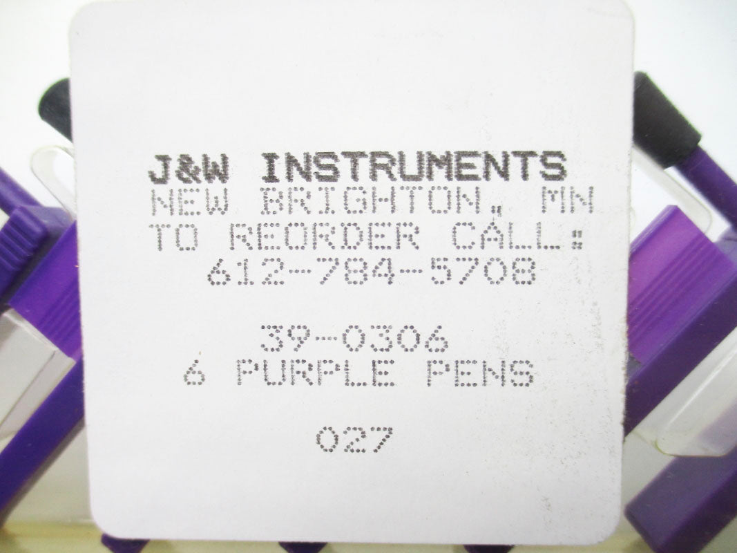 J&W INSTRUMENTS 39-0306 (PKG OF 6) NSMP