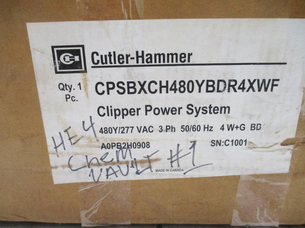 CUTLER HAMMER CPSBXCH480YBDR4XWF SER. B 277VAC NSMP