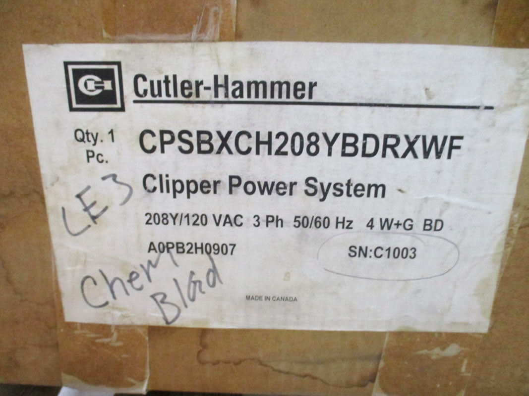 CUTLER HAMMER CPSBXCH208YBDRXWF SER. B 120VAC NSMP