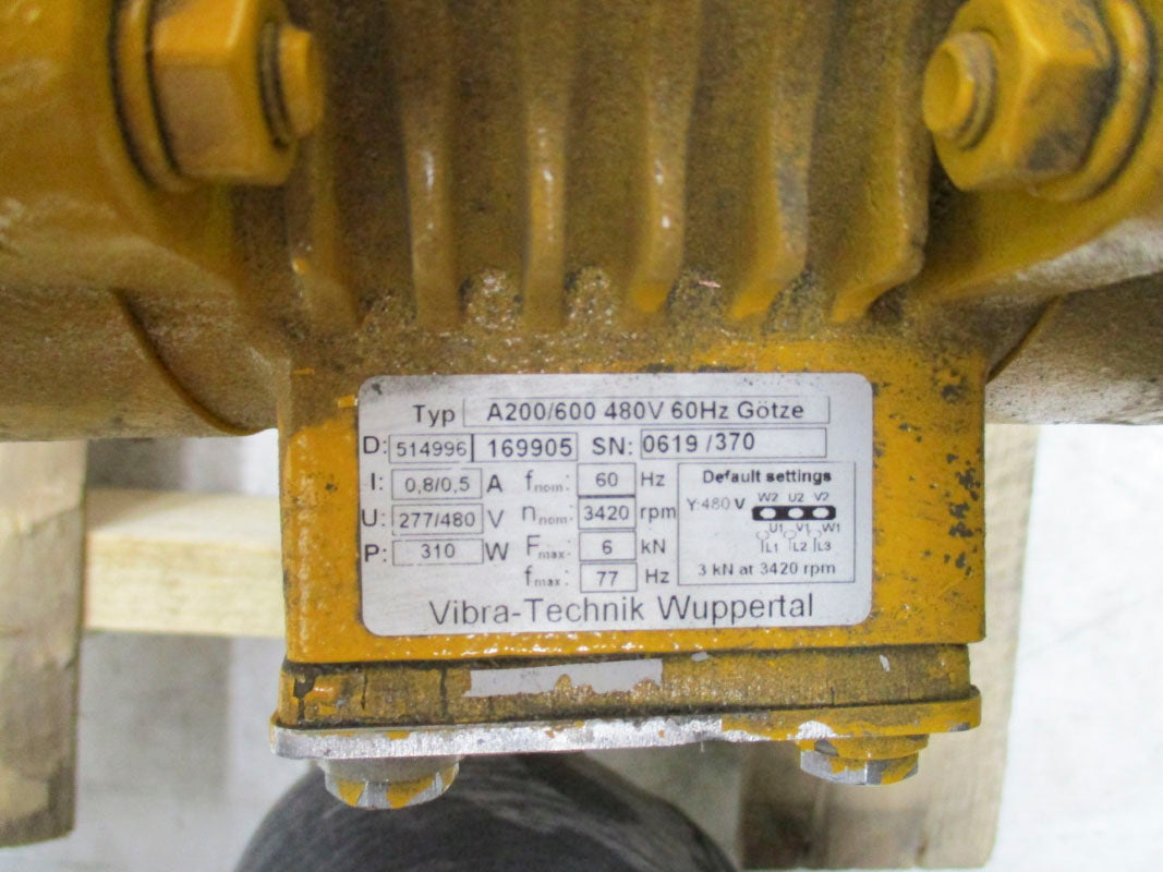VIBRA-TECHNIK WUPPERTAL A200/600 480V UNMP