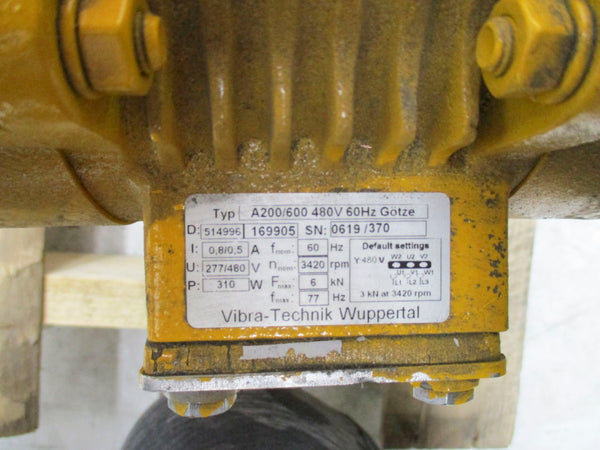 VIBRA-TECHNIK WUPPERTAL A200/600 480V UNMP