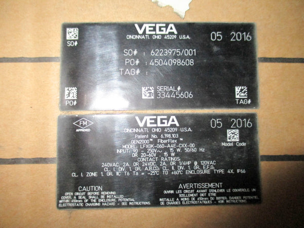 OHMART VEGA GEN2000 LFXGK-060-A4E-CXX-00 240VAC 2A NSMP