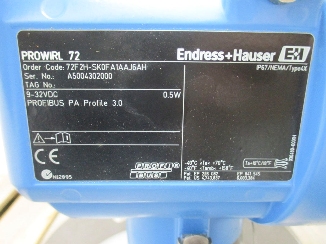 ENDRESS+HAUSER 72F2H-SK0FA1AAJ6AH 9-32VDC NSNP