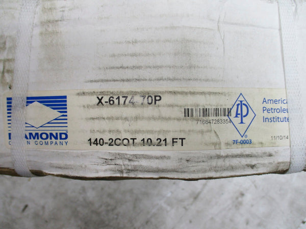 DIAMOND CHAIN X-6174-70P 140-2COT 10.21' NSFS