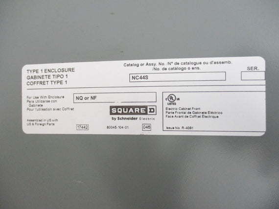 SQUARE D NQ BREAKER PANEL W/ HDM36100 MAIN NSNP
