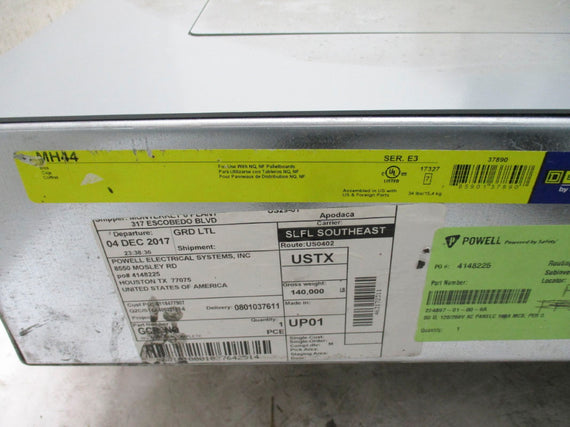 SQUARE D NQ BREAKER PANEL W/ HDM36100 MAIN NSNP