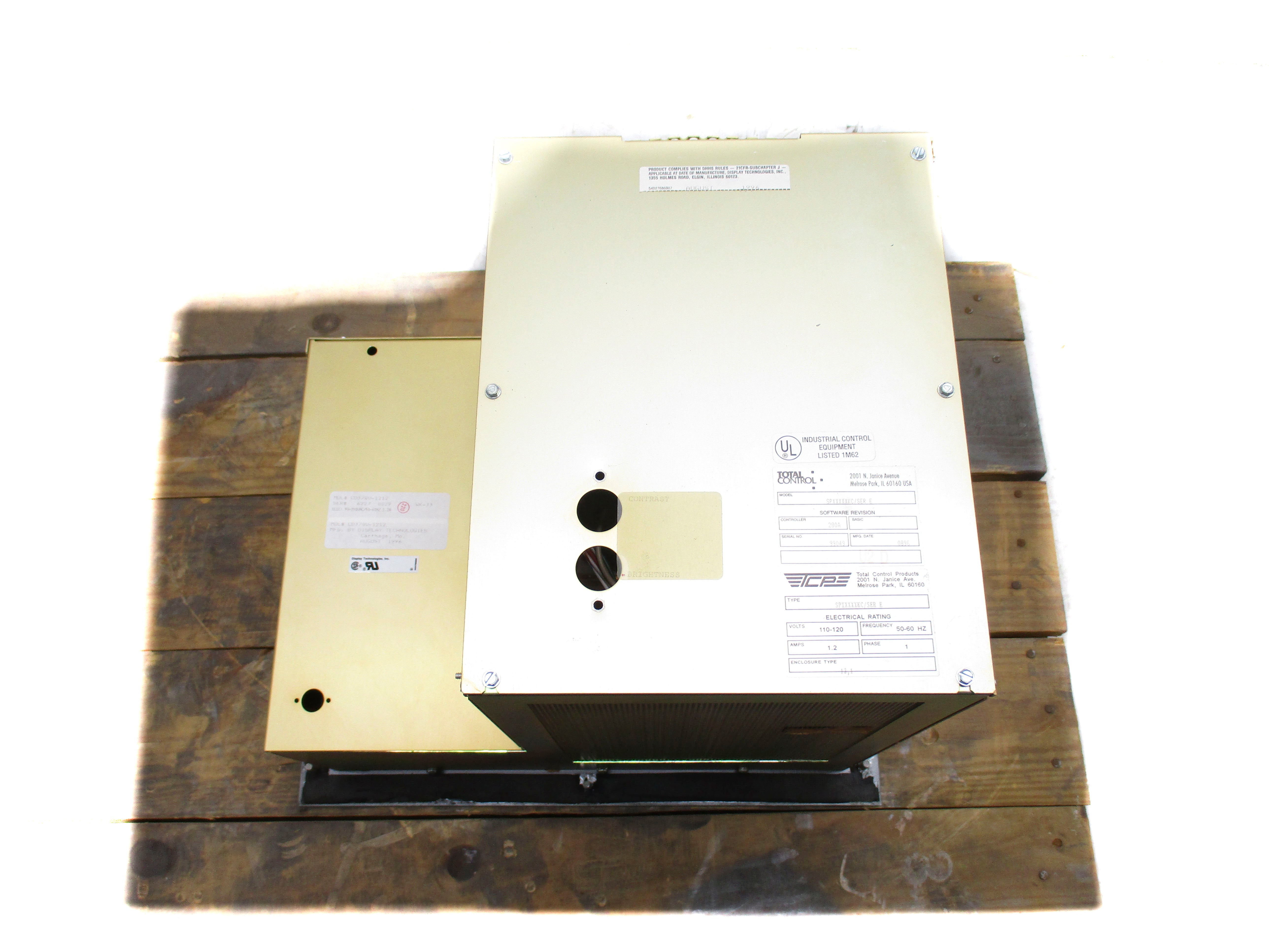 TOTAL CONTROL PRODUCTS SPXXXXXKC SER. E NSNP
