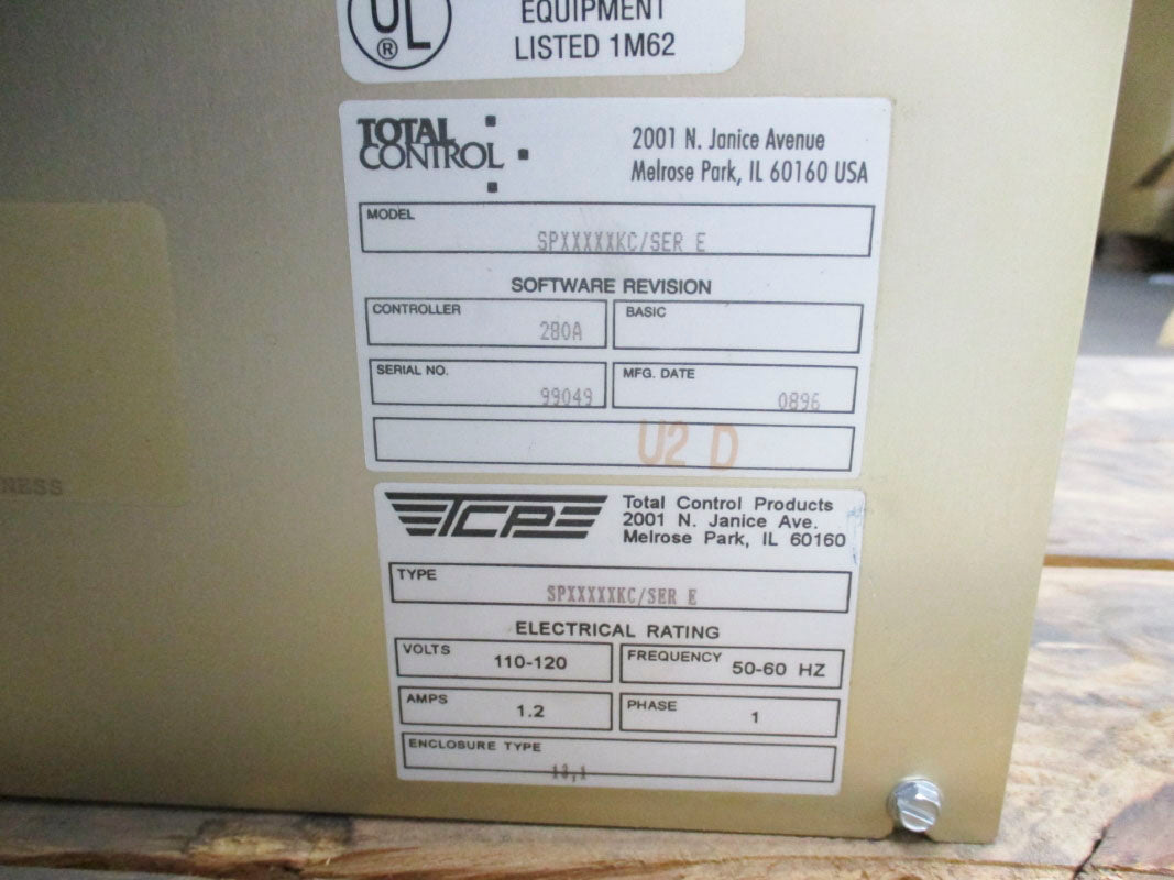 TOTAL CONTROL PRODUCTS SPXXXXXKC SER. E NSNP
