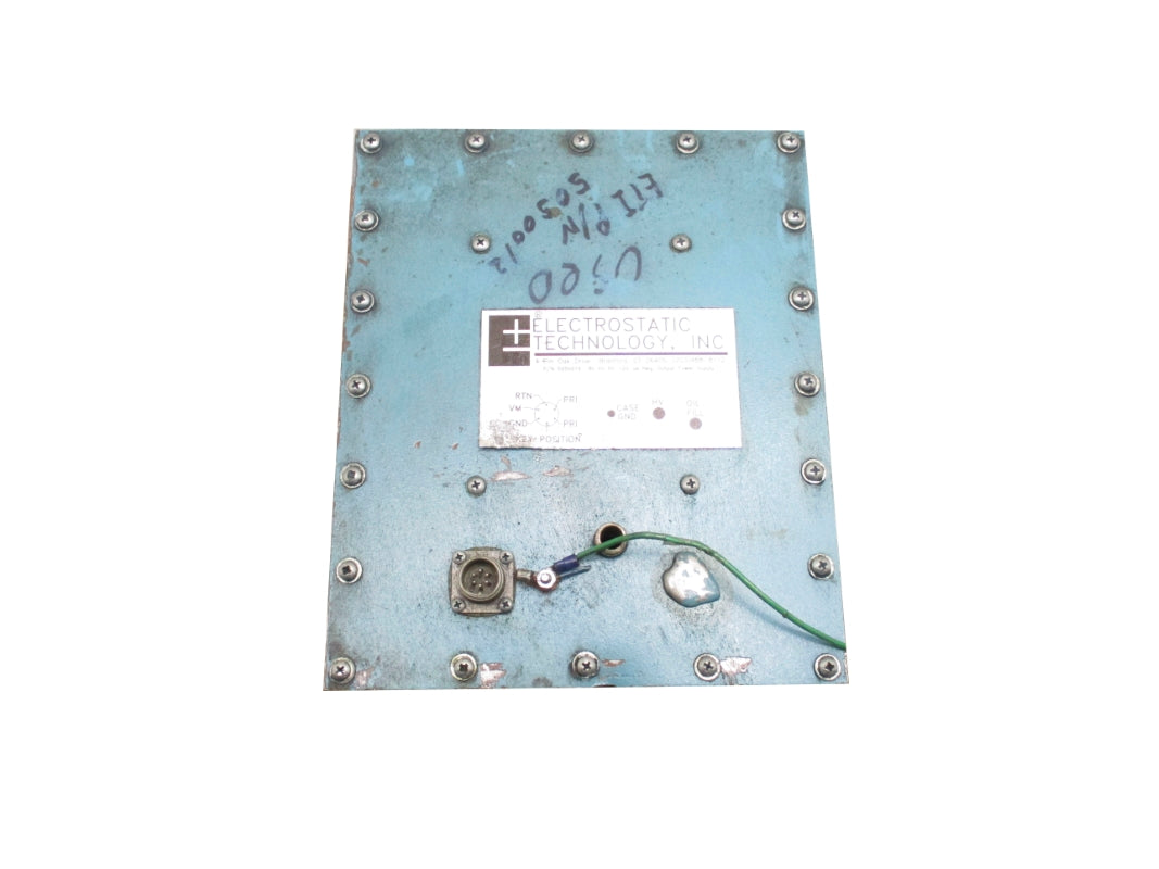 ELECTROSTATIC TECHNOLOGY 5050010 80KV 120VDC UNMP