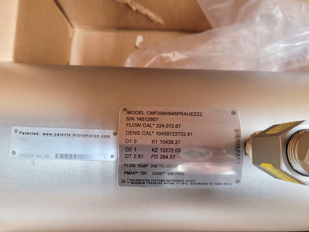 MICROMOTION CMF200H545PRAUEZZZ 550PSIG NSMP