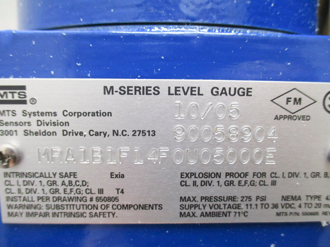 MTS MRA1B1F14F0U05000E NSMP