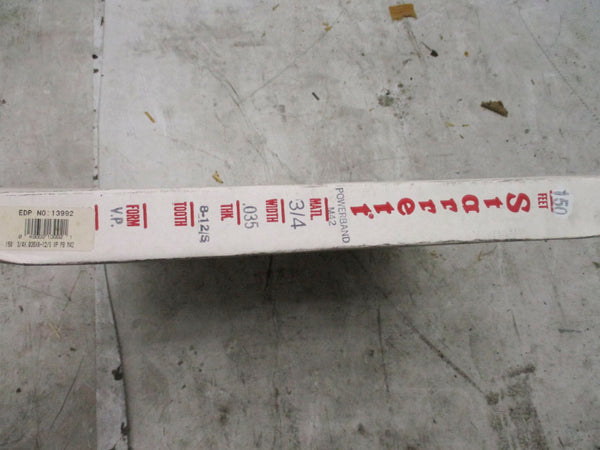 STARRETT 13992 150' 3/4X.035X8-12/S VP PB M42 NSFS