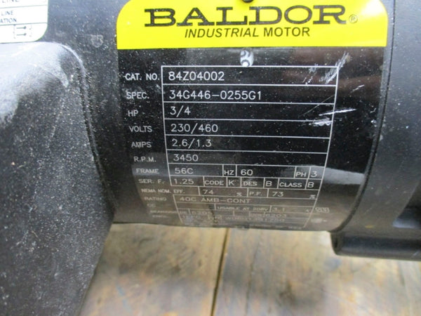 BALDOR 84Z04002 230/460V 2.6/1.3A NSNP