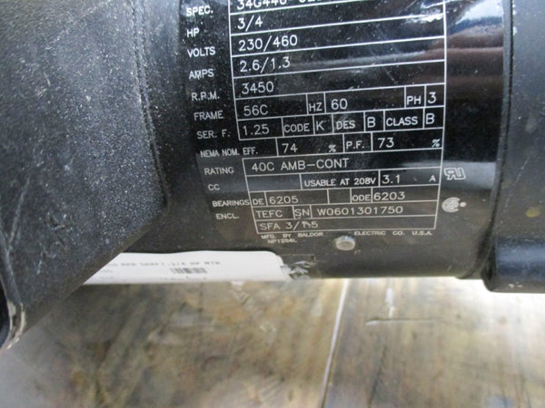 BALDOR 84Z04002 230/460V 2.6/1.3A NSNP