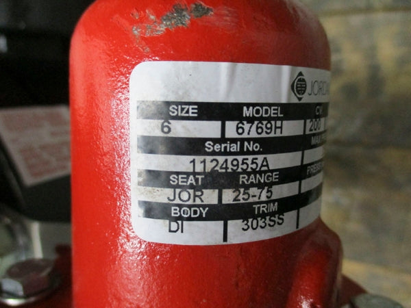 JORDAN VALVE 6769H 250PSI SIZE 6 NSNP
