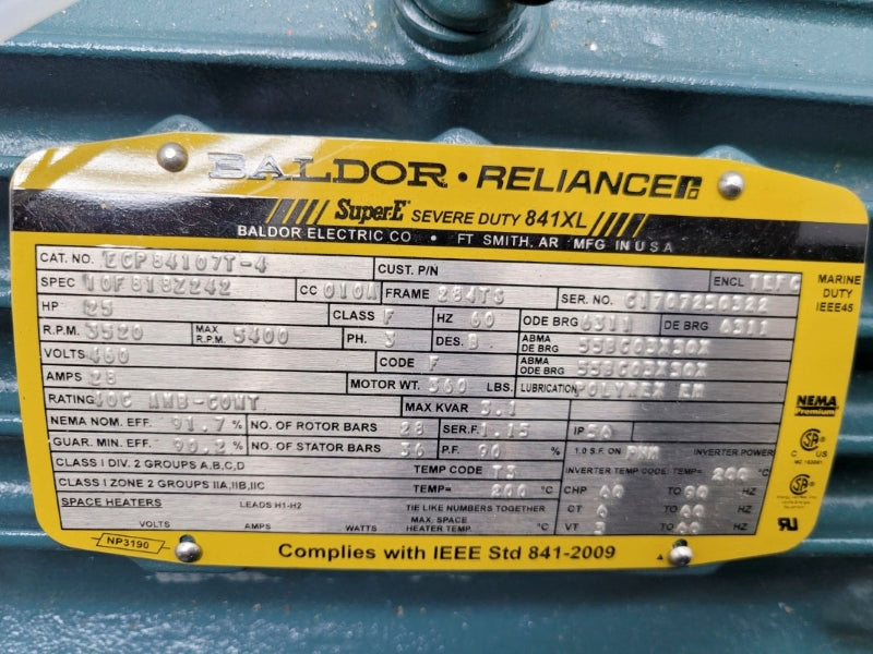 BALDOR ECP84107T-4 460V 28A NSNP