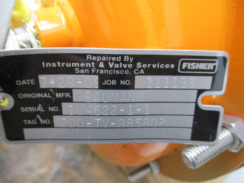 FISHER CONTROLS 54.24588D 35PSIG REMAN