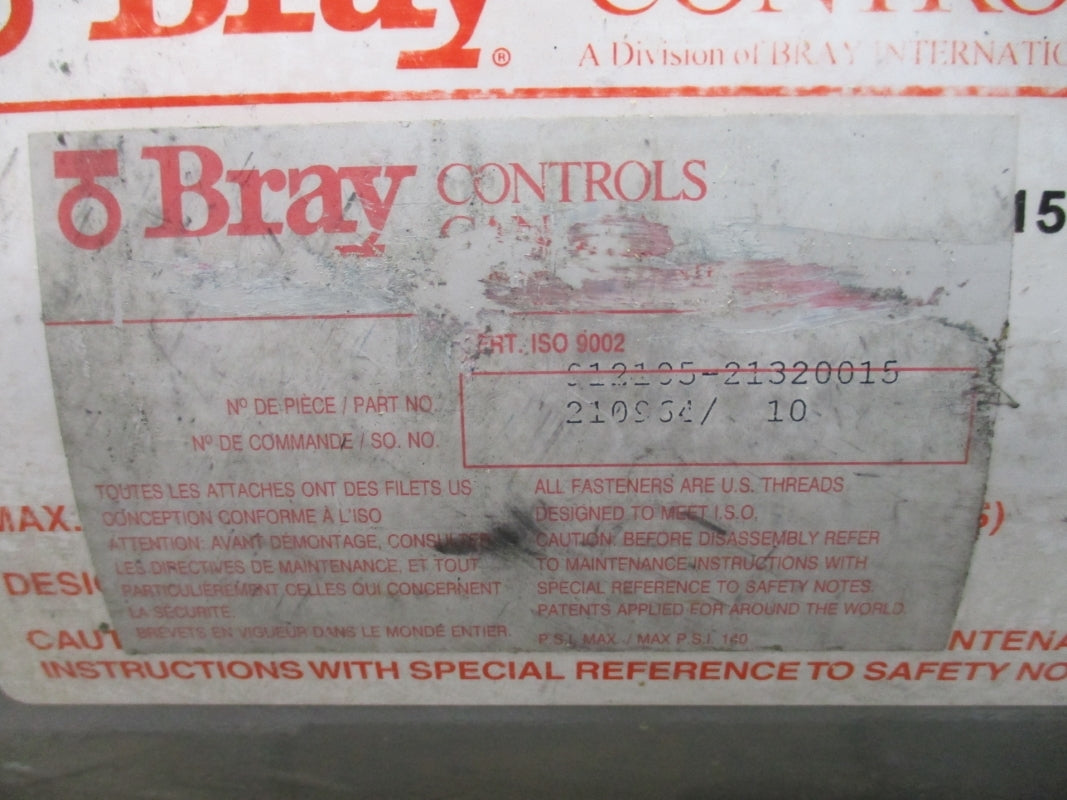 BRAY CONTROLS 91-2105-21320015 140PSI NSNP