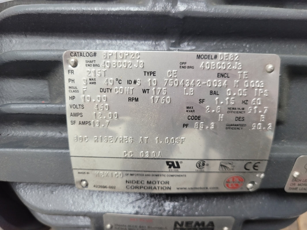 NIDEC DE82 8P10P2C 460V 12.00A NSNP