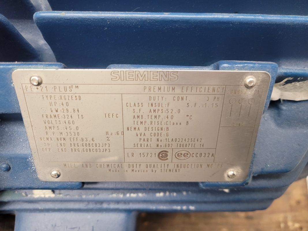 SIEMENS RGZESD 40HP 460V 45.0A NSNP