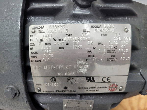 US MOTORS BH60 8P3P2C 460V 4.00A NSNP