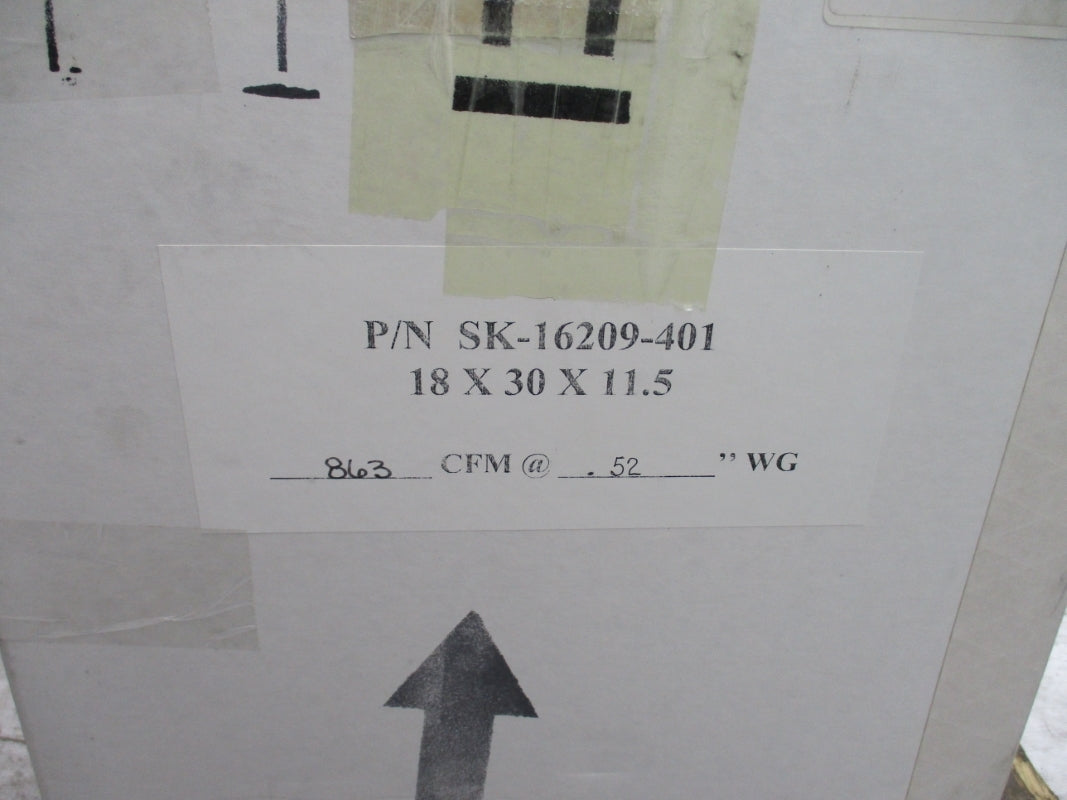HEPA SK-16209-401 18X30X11.5 FPM250 NSMP