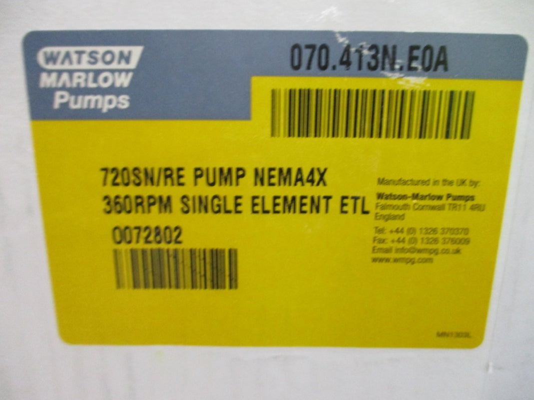 WATSON MARLOW PUMPS 070.413N.E0A NSMP