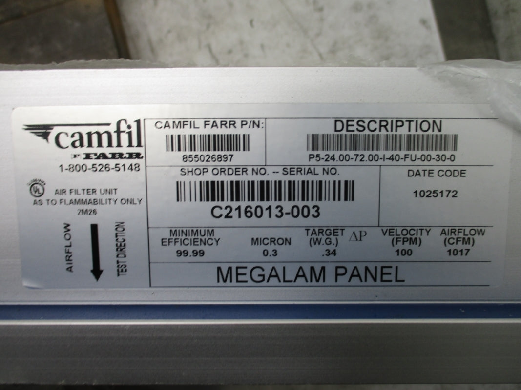 CAMFIL FARR 855026897 P5-24.00-72.00-I-40-FU-00-30-0 NSNP
