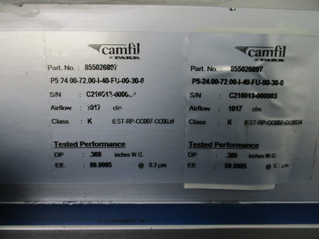 CAMFIL FARR 855026897 P5-24.00-72.00-I-40-FU-00-30-0 NSNP