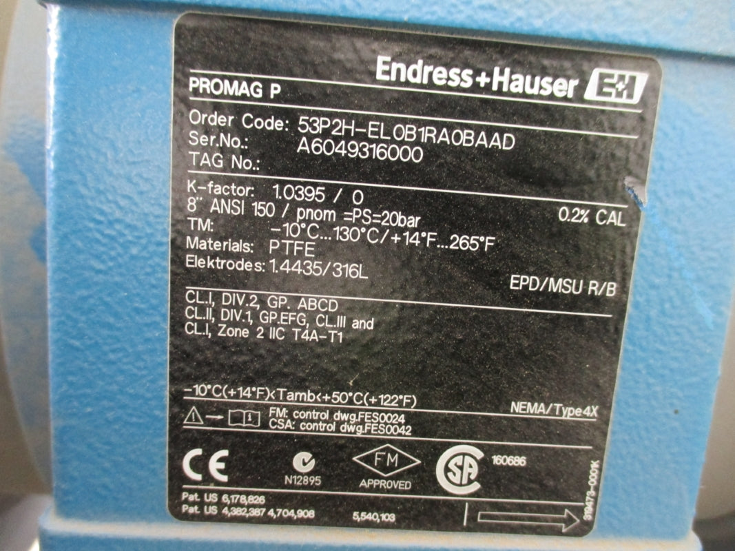 ENDRESS+HAUSER 53P2H-EL0B1RA0BAAD 85-260VAC NSNP
