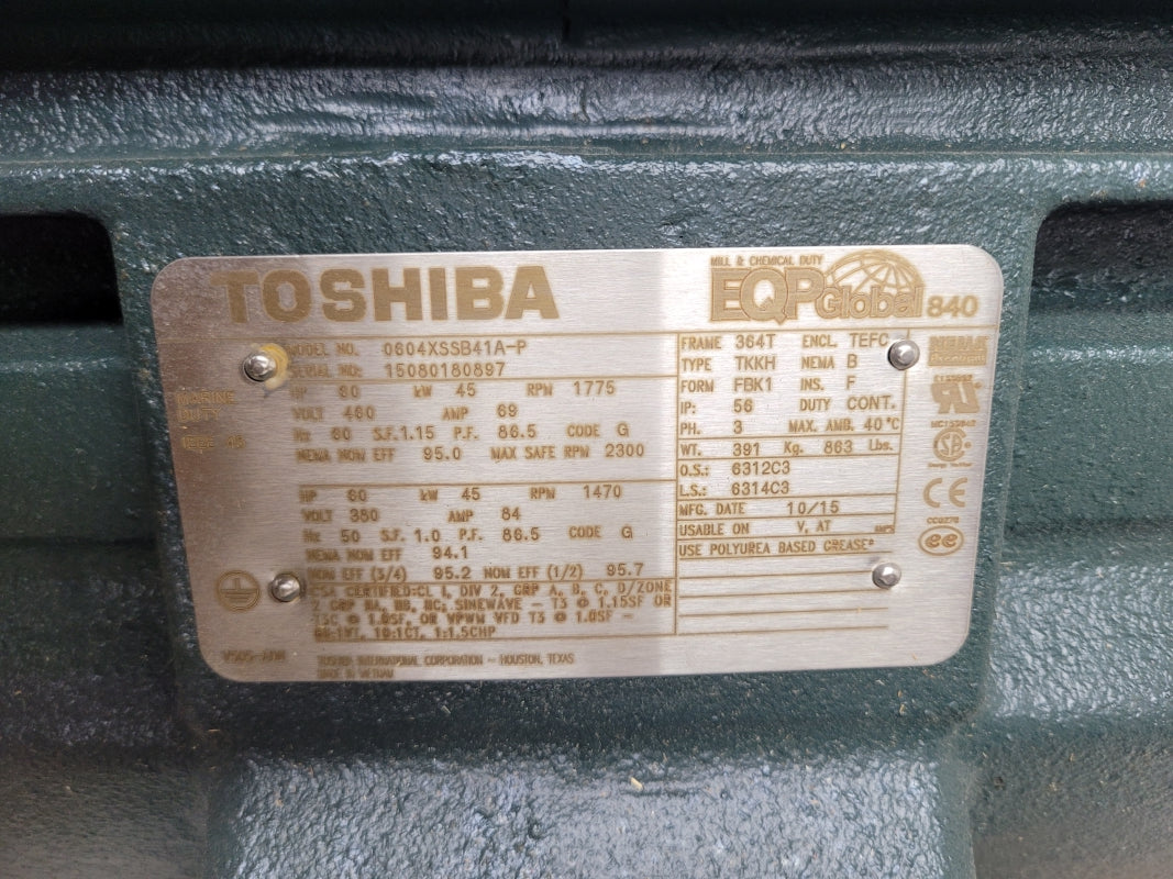 TOSHIBA 0604XSSB41A-P 460V 69A NSMP