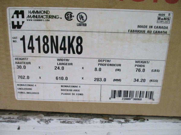 HAMMOND MANUFACTURING 1418N4K8 NSMP