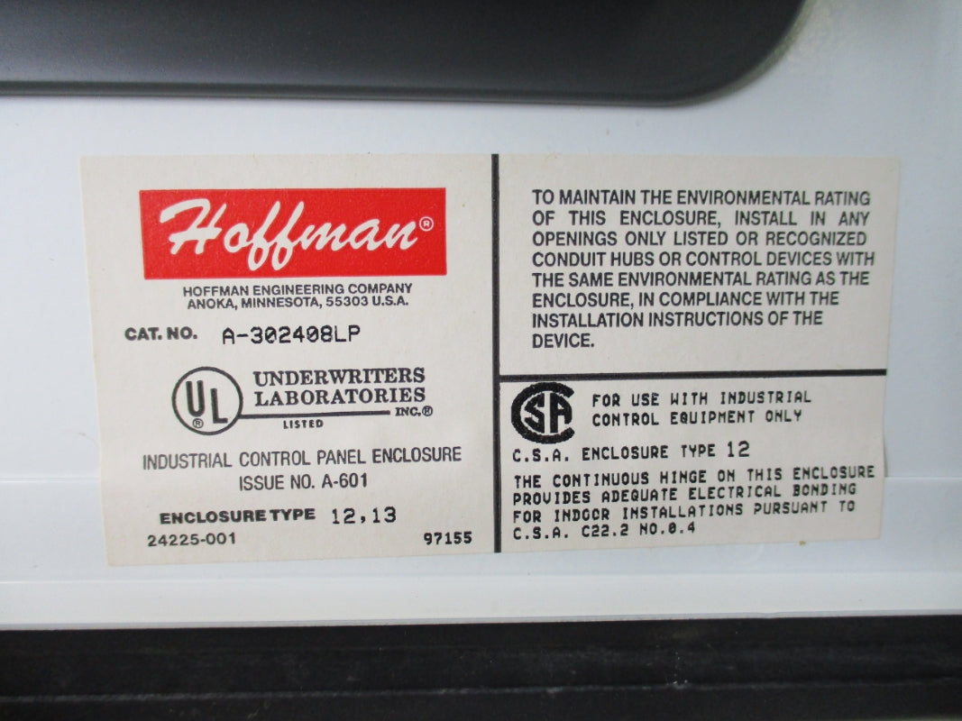 HOFFMAN A-302408LP NSNP