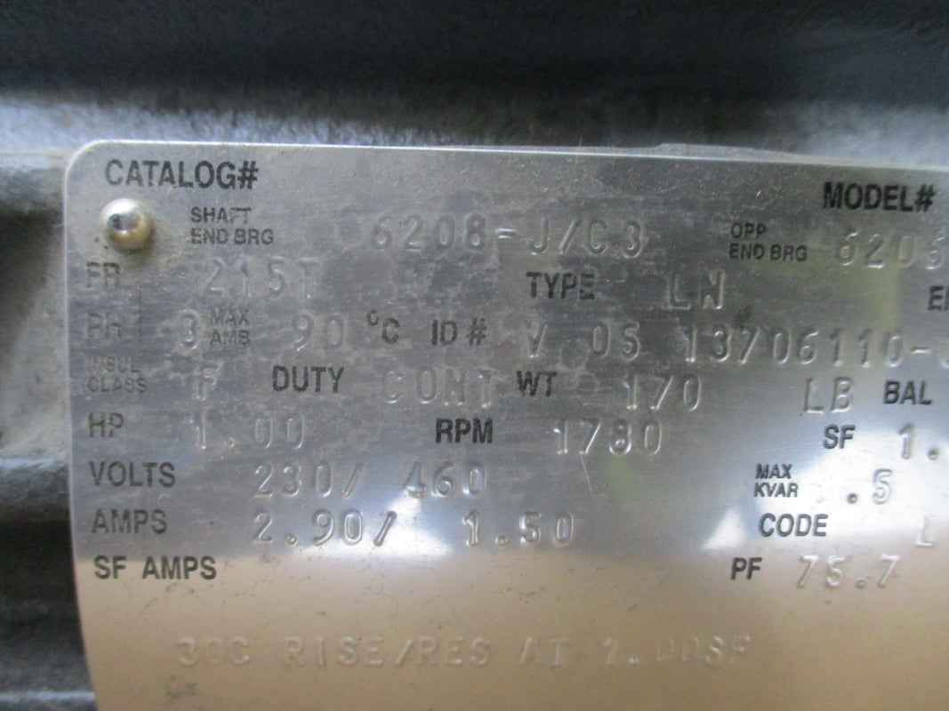 US MOTORS 6208-J/C3 230/460V 2.90/1.50A NSMP