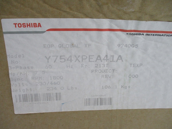 TOSHIBA Y754XPEA41A 230/460V NSMP