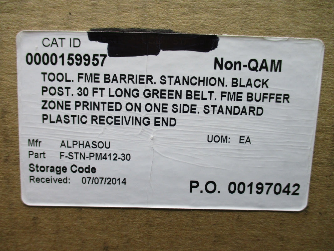 ALPHA SOURCE RETRACTA-BELT F-STN-PM412-30 NSMP