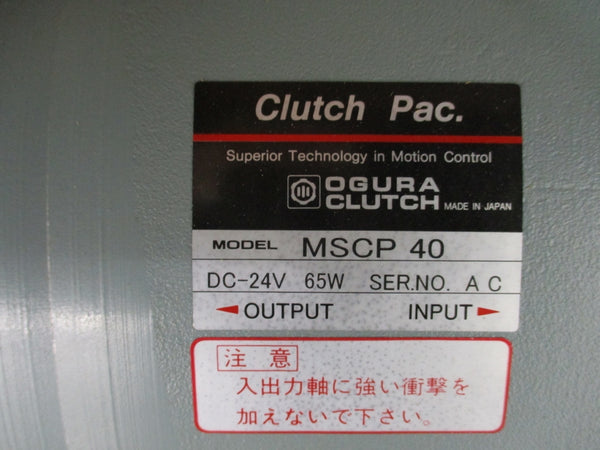 OGURA CLUTCH MSCP40 24VDC NSMP