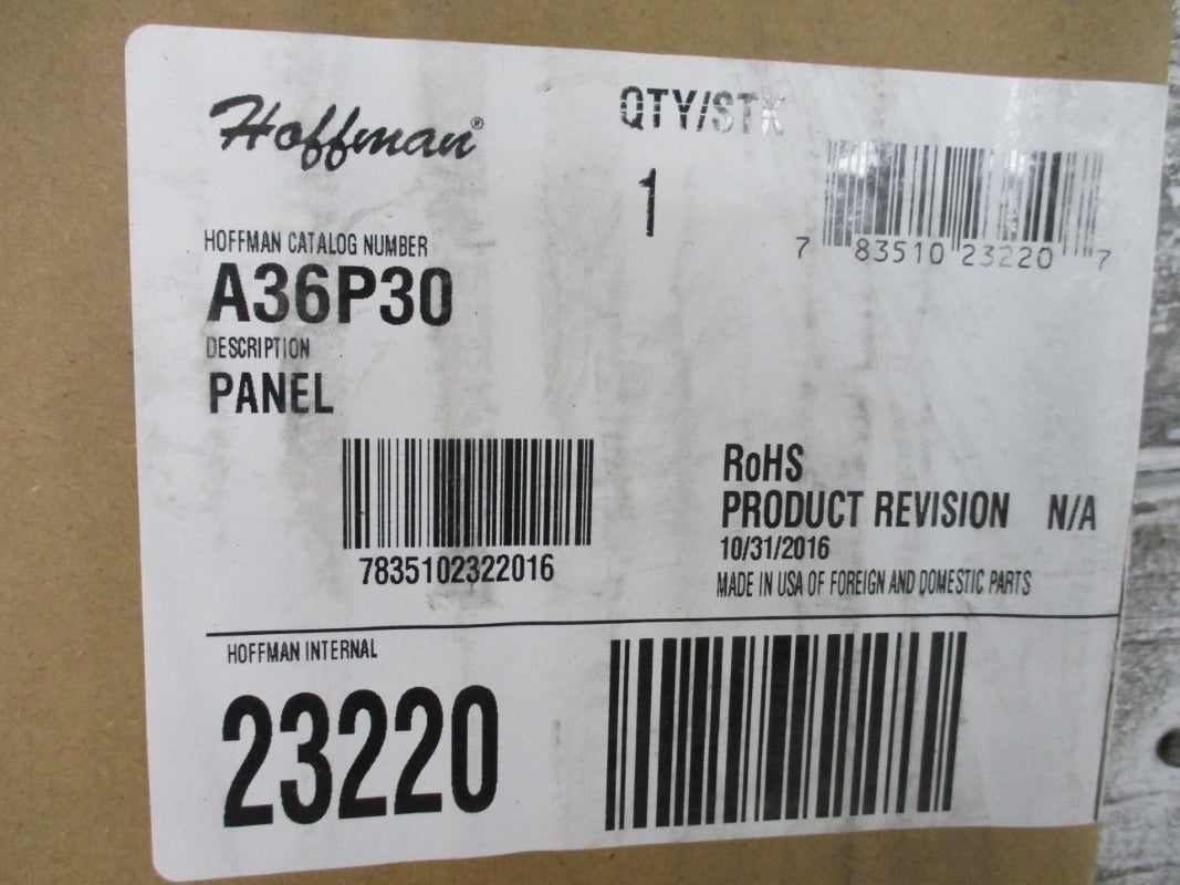 HOFFMAN A36P30 NSFS