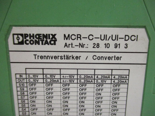 PHOENIX CONTACT MCR-C-UI-UI-DCI 2810913 18-30VDC NSNP