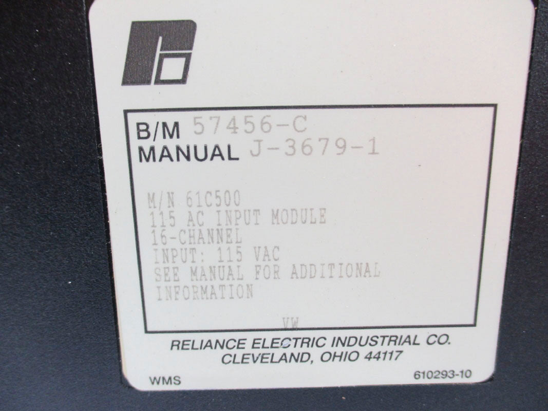 RELIANCE ELECTRIC 57456-C115VAC UNMP